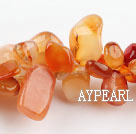 Agate Gemstone Beads, Orange, 10*18mm Natural, hole, Sold per 15.7-inch strand