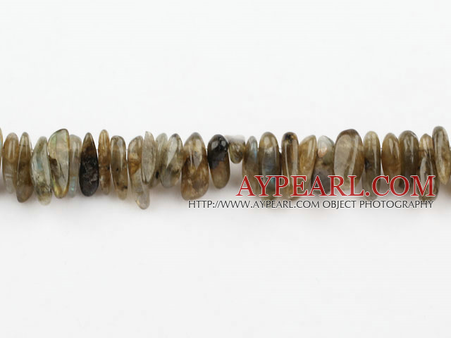 Flashing Gemstone Beads, multi color, 2*14mm long tooth, hole shape, Sold per 15.7-inch strand