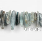 Gemstone Beads, Blue, 3*21mm imperial Seal, long tooth, hole shape, Sold per 15.7-inch strand