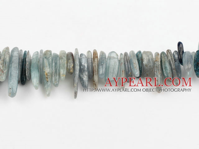 Gemstone Beads, Blue, 3*21mm imperial Seal, long tooth, hole shape, Sold per 15.7-inch strand