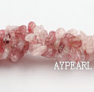 Chip Stone Beads, 3*7mm Strawberry circle angle, Sold per 34.6-inch strand