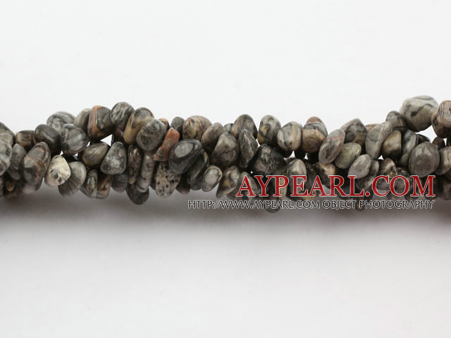 Chip Stone Beads, 3*7mm Picasso circle angle, Sold per 34.6-inch strand
