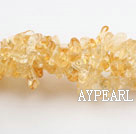 Chip Stone Beads, 3*7mm Citrine circle angle, Sold per 34.6-inch strand