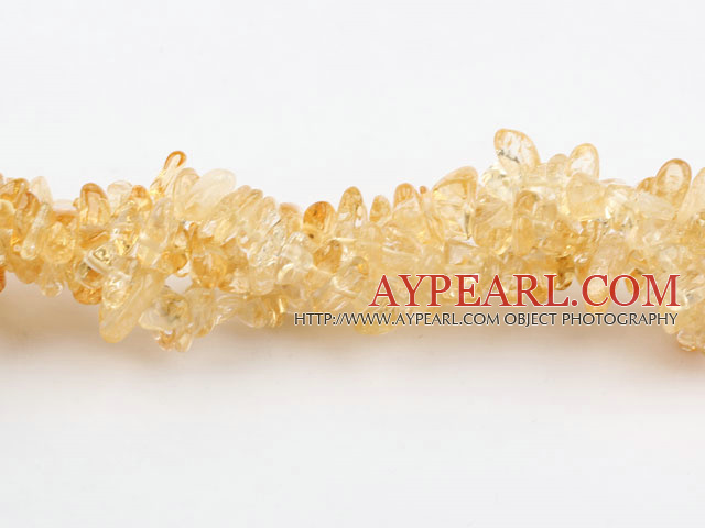 Chip Stone Beads, 3*7mm Citrine circle angle, Sold per 34.6-inch strand