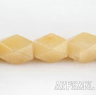 yellow jade beads,13*18mm octagon,Sold per 15.75-inch strands
