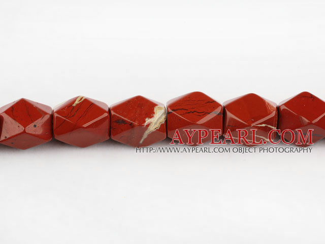 red stone beads,13*18mm octagon,Sold per 15.75-inch strands