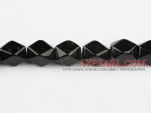 Obsidian beads,13*18mm octagon,Sold per 15.75-inch strands
