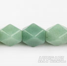 Aventurine beads,13*18mm octagon,green,Sold per 15.75-inch strands