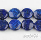 Lapis Gemstone Beads, Blue, 5*15mm flat round,Sold per 15.75-inch strands