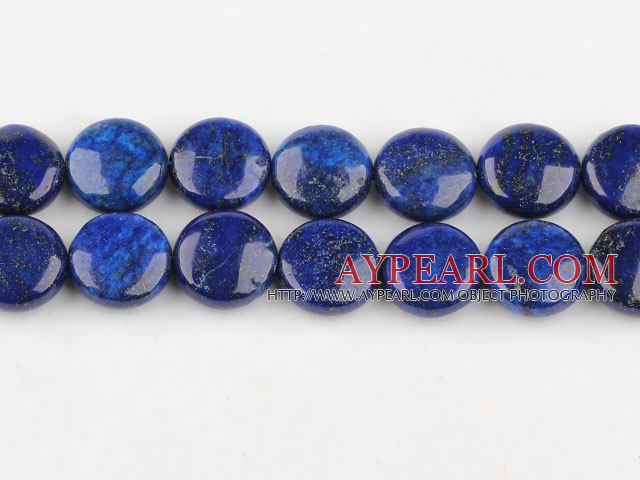 Lapis Gemstone Beads, Blue, 5*15mm flat round,Sold per 15.75-inch strands