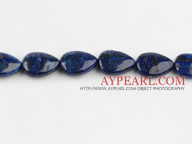 Lapis Gemstone Beads, Blue, 
5*15*20mm flat drop shape,Sold per 15.75-inch strands