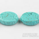 Turquoise Gemstone Beads, Blue, 10*18*26mm pattern egg shape,Sold per 15.75-inch strands