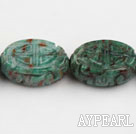 Gemstone Dragon Bloodstone Beads, 10*18*26mm pattern egg shape,Sold per 15.75-inch strands