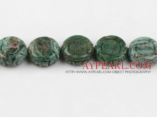 Gemstone Dragon Bloodstone Beads, 8*22mm pattern round disk shape,Sold per 15.75-inch strands