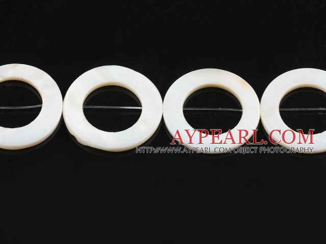 Shell Beads, White, 3*30mm dyed hollow out shape, Sold per 15-inch strand