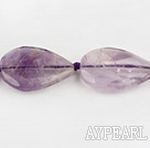 Amethyst Gemstone Beads, Purple, 8*26*26mm natural direct hole, drop shape,Sold per 15.75-inch strands