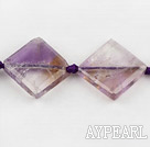 Amethyst Gemstone Beads, Purple, 8*26*26mm natural opposite angles,Sold per 15.75-inch strands