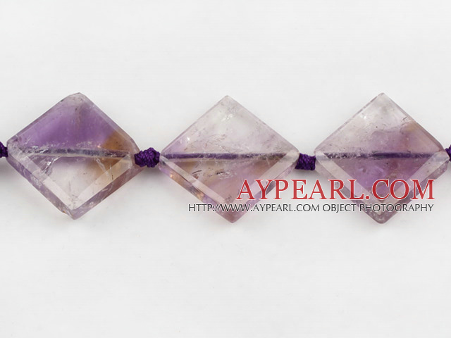 Amethyst Gemstone Beads, Purple, 8*26*26mm natural opposite angles,Sold per 15.75-inch strands
