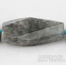 Agate Gemstone Beads, 14*18*40mm faceted mist,Sold per 16.54-inch strands