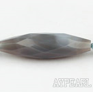 Agate Gemstone Beads, Gray, 14*50mm faceted,Sold per 15.75-inch strands