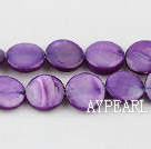 Shell Beads, Purple, 10mm dyed round,Sold per 14.96-inch strand