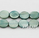 Shell Beads, Grayish Green, 10mm dyed round,Sold per 14.96-inch strand