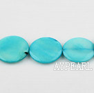 Shell Beads, Turquoise Blue Color, 20mm dyed round, Sold per 15-inch strand