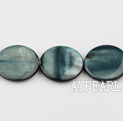 Shell Beads, Grayish Blue, 20mm dyed round, Sold per 15-inch strand