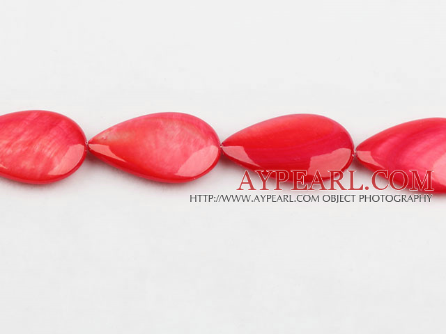 shell beads,dyed,15*30mm teardrop,sold per 15.75-inch strand