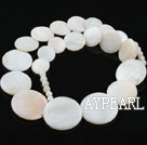 Shell Beads, White, 6*15*18*20mm dyed tower shape, Sold per 18.5-inch strand