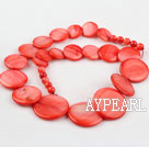 Shell Beads, Watermelon Red, 6*15*18*20mm dyed tower shape, Sold per 18.5-inch strand