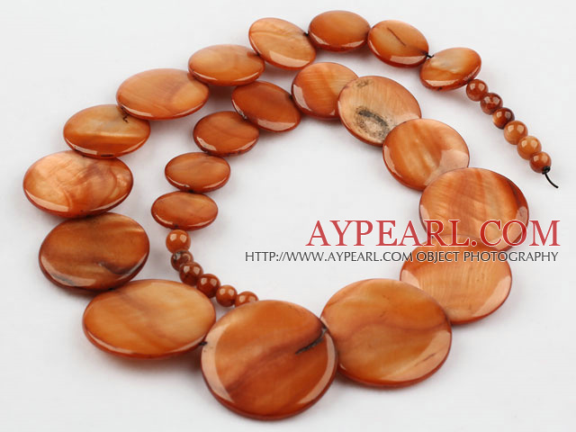 Shell Beads, Light Brown, 6*15*18*20mm dyed tower shape, Sold per 18.5-inch strand