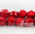 coral beads,10*12*13mm baroque,red,Grade A,about 11 strands/kg