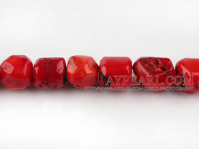 coral beads,10*15mm baroque,red,Grade AB,about 7 strands/kg