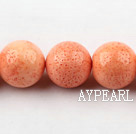 sponge coral beads,16mm abacus,peach,about 8 strands/kg