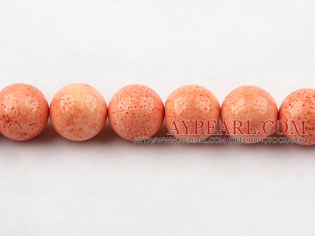 sponge coral beads,16mm abacus,peach,about 8 strands/kg