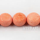 sponge coral beads,12*18mm abacus,peach,about 6 strands/kg