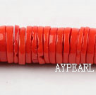 coral beads,6*8mm baroque,scarlet,Grade A,about 59 strands/kg