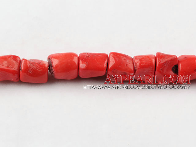 coral beads,6*8mm baroque,pink,Grade A,about 59 strands/kg