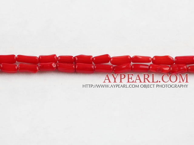 coral beads,3*8mm,red,about 83 strands/kg