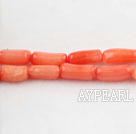 coral beads,5*8mm,jacinth,about 77 strands/kg