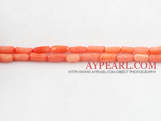 coral beads,5*8mm,jacinth,about 77 strands/kg