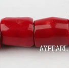 coral beads,18*20mm columniform,red,Grade A,about 4 strands/kg