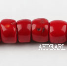 coral beads,10*15*18mm drum,red,about 3 strands/kg