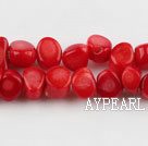 coral beads,5*8mm,red,about 33 strands/kg