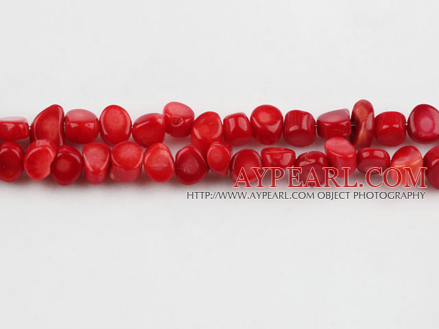 coral beads,5*8mm,red,about 33 strands/kg
