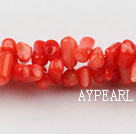 coral beads,4*8mm seedling,orange,about 28 strands/kg