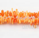 coral beads,2*10mm plantlet,orange,about 56 strands/kg