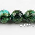 Chrysocolla beads, Green, 16mm round, Sold per 15.7-inch strand