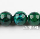 Chrysocolla beads, Green, 20mm round, Sold per 15.4-inch strand
